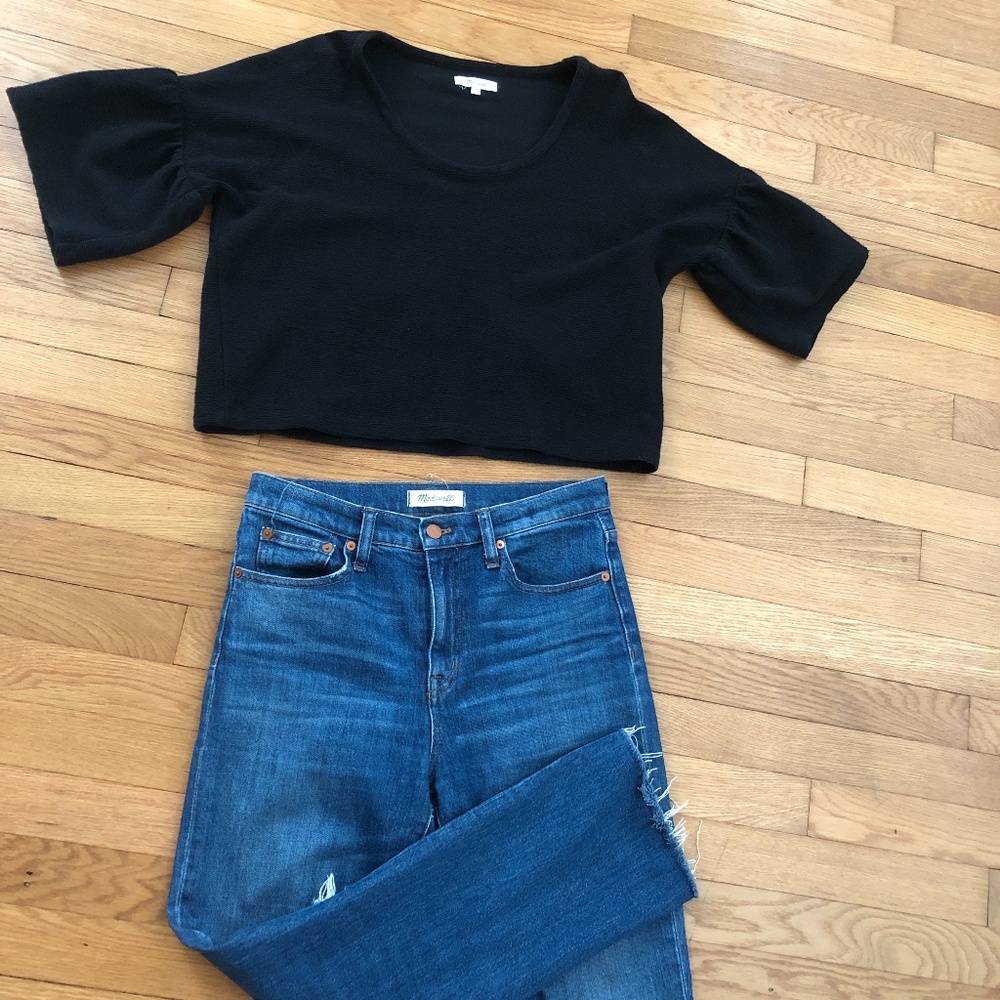 SOLD Madewell Bell Sleeve Crop
